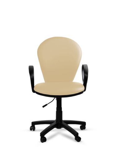 Silla Beige de Oficina Tapizada Beta Rolic - Máxima Comodidad - Envío Gratis