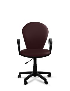 Silla Bordó de Oficina Tapizada Beta Rolic - Máxima Comodidad - Envío Gratis
