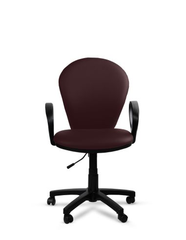 Silla Bordó de Oficina Tapizada Beta Rolic - Máxima Comodidad - Envío Gratis