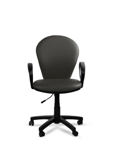 Silla Gris de Oficina Tapizada Beta Rolic - Máxima Comodidad - Envío Gratis