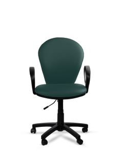Silla Verde de Oficina Tapizada Beta Rolic - Máxima Comodidad - Envío Gratis