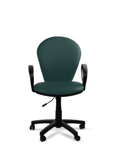 Silla Verde de Oficina Tapizada Beta Rolic - Máxima Comodidad - Envío Gratis
