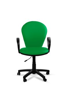 Silla Verde de Oficina Tapizada Beta Rolic - Máxima Comodidad - Envío Gratis