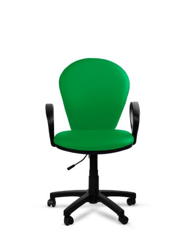 Silla Verde de Oficina Tapizada Beta Rolic - Máxima Comodidad - Envío Gratis