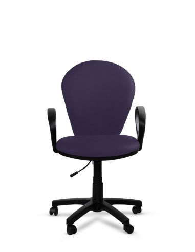 Silla Violeta de Oficina Tapizada Beta Rolic - Máxima Comodidad - Envío Gratis
