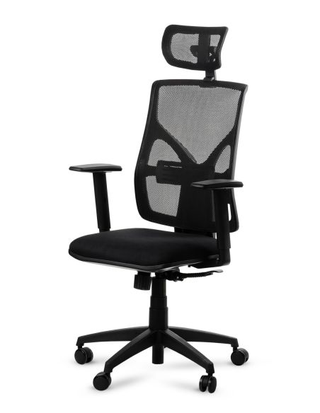 Silla Cool Total Black Negra con Cabezal - Nuevo Modelo