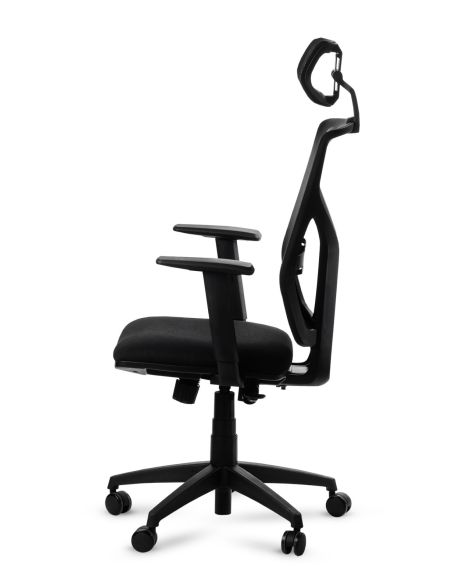 Silla Cool Total Black Negra con Cabezal - Nuevo Modelo