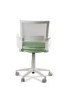 Silla Verde Fosco de Trabajo LINK White Neumática con Asiento Tela