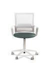 Silla Verde de Trabajo LINK White Neumática con Asiento Tela