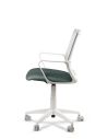 Silla Verde de Trabajo LINK White Neumática con Asiento Tela