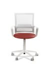 Silla Roja de Trabajo LINK White Neumática con Asiento Tela