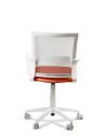 Silla Naranja de Trabajo LINK White Neumática con Asiento Tela