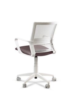 Silla Bordó de Trabajo LINK White Neumática con Asiento Tela 2