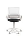 Silla de Trabajo LINK White Neumática con Asiento Tela