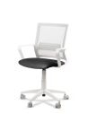 Silla de Trabajo LINK White Neumática con Asiento Tela