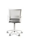 Silla Gris de Trabajo LINK White Neumática con Asiento Tela