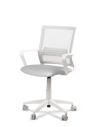 Silla Blanca de Trabajo LINK White Neumática con Asiento Tela