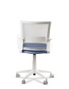 Silla Azul de Trabajo LINK White Neumática con Asiento Tela