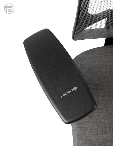 Silla COOL Ergonómica con Apoyabrazos Regulable 3D Cromada