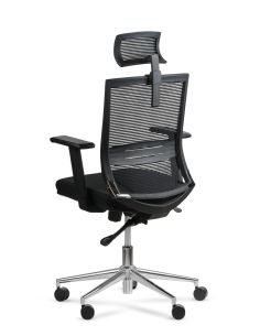 Silla de Oficina Free Cabezal Rolic con Respaldo Alto con Apoyo lumbar