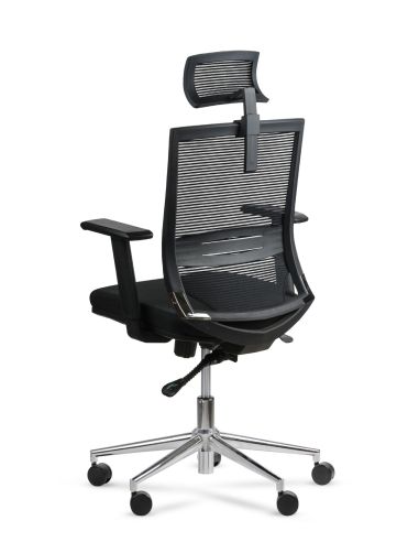 Silla de Oficina Free Cabezal Rolic con Respaldo Alto con Apoyo lumbar