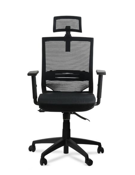 Silla de Oficina Free Cabezal Rolic con Respaldo Alto con Apoyo lumbar