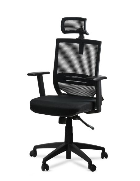 Silla de Oficina Free Cabezal Rolic con Respaldo Alto con Apoyo lumbar