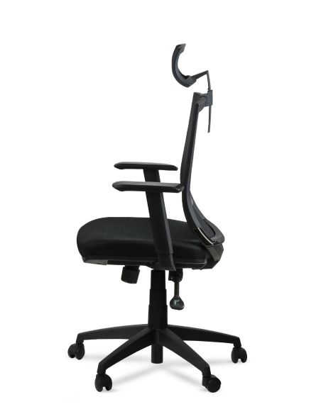 Silla de Oficina Free Cabezal Rolic con Respaldo Alto con Apoyo lumbar
