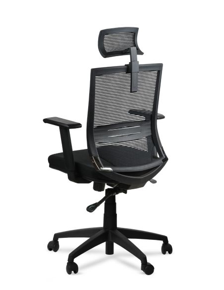 Silla de Oficina Free Cabezal Rolic con Respaldo Alto con Apoyo lumbar