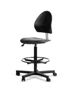 Taburete Industrial Laboratorios | Silla Cajera Alta – LEAF 2