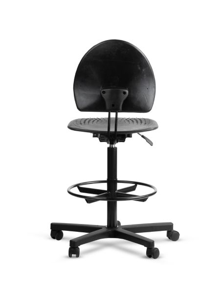 Taburete Industrial Laboratorios | Silla Cajera Alta – LEAF