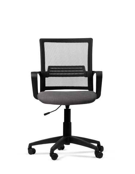 Silla con Soporte Lumbar Regulable LINK- Respaldo Tela Mesh