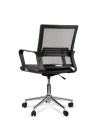 Silla de Trabajo LINK Rolic Negra Neumática con base Cromada