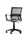 Silla Blanco de Trabajo LINK Negra Neumática con Asiento de Cuero Sintético