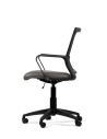 Silla Gris de Trabajo LINK Negra Neumática con Asiento de Cuero Sintético