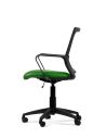 Silla Verde Fosco de Trabajo LINK Negra Neumática con Asiento de Tela