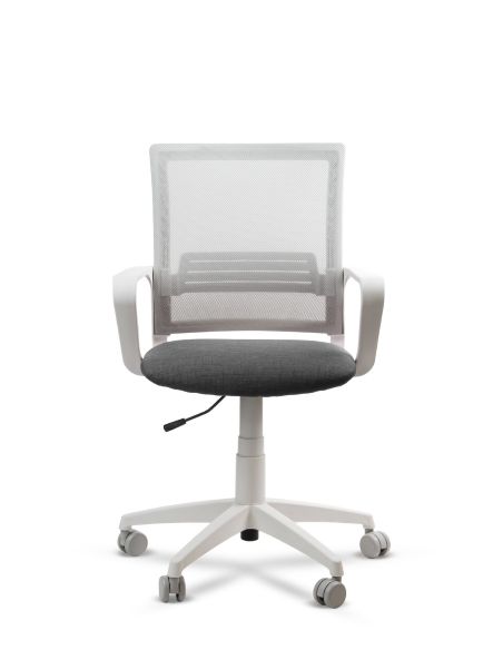 Silla de Trabajo LINK White Neumática con Asiento Tela Silla de Trabajo LINK White Neumática con Asiento Tela