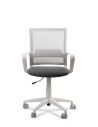 Silla de Trabajo LINK White Neumática con Asiento Tela