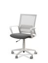 Silla de Trabajo LINK White Neumática con Asiento Tela
