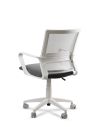 Silla de Trabajo LINK White Neumática con Asiento Tela