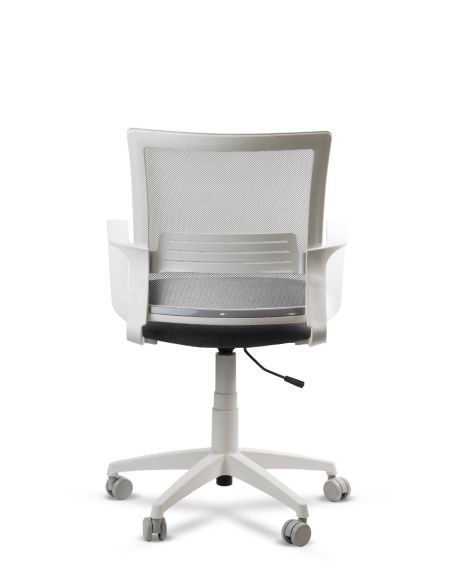 Silla de Trabajo LINK White Neumática con Asiento Tela Silla de Trabajo LINK White Neumática con Asiento Tela