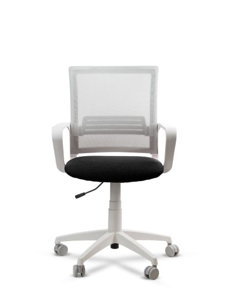 Silla de Trabajo LINK White Neumática con Asiento Tela