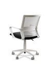 Silla de Trabajo LINK White Neumática con Asiento Tela