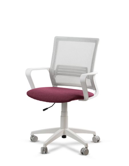 Silla de Trabajo LINK White Neumática con Asiento Tela Silla de Trabajo LINK White Neumática con Asiento Tela
