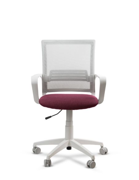 Silla de Trabajo LINK White Neumática con Asiento Tela Silla de Trabajo LINK White Neumática con Asiento Tela