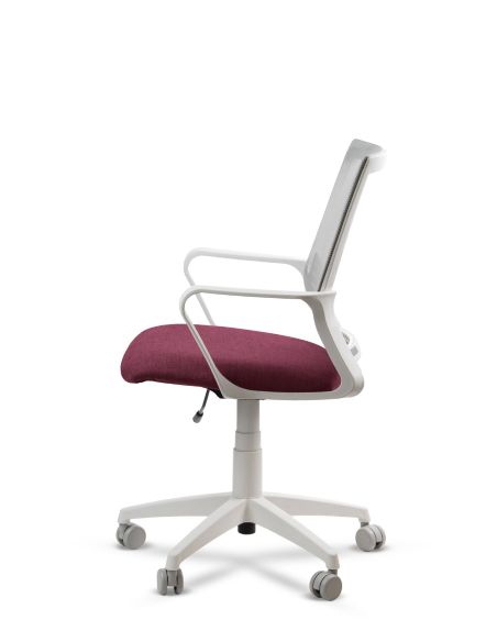 Silla de Trabajo LINK White Neumática con Asiento Tela Silla de Trabajo LINK White Neumática con Asiento Tela