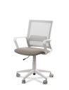 Silla Oficina Blanca LINK White Neumática con Asiento Tela