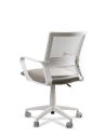 Silla Oficina Blanca LINK White Neumática con Asiento Tela