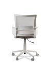 Silla Oficina Blanca LINK White Neumática con Asiento Tela