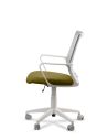 Silla de Trabajo LINK White Neumática con Asiento Tela